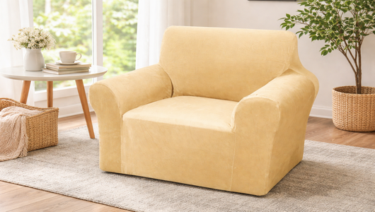 Elastické plyšové poťahy na kreslá BestBerg